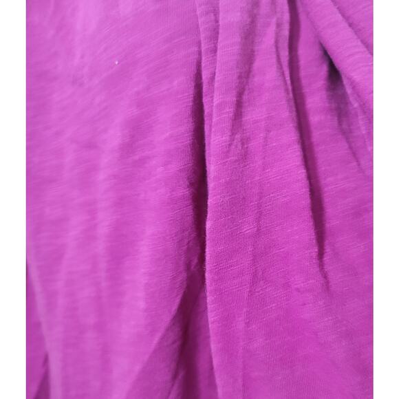Alternative Fuchsia Draped Front Slub Knit Cardigan Sweater Small Lightweight - Picture 5 of 6